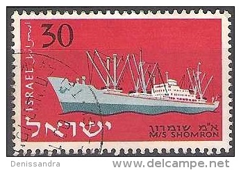 Israel 1958 Michel 162 O Cote (2007) 0.15 Euro Bateau Schomron Cachet Rond - Oblitérés (sans Tabs)