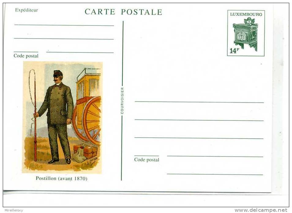 POSTE / FACTEUR  / BRIEFTRAGER / POSTILLON 1870 / ENTIER POSTAL LUXEMBOURG - Autres & Non Classés