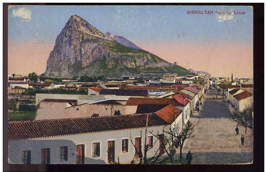 Gibraltar, From La Linea 1927 - Gibraltar