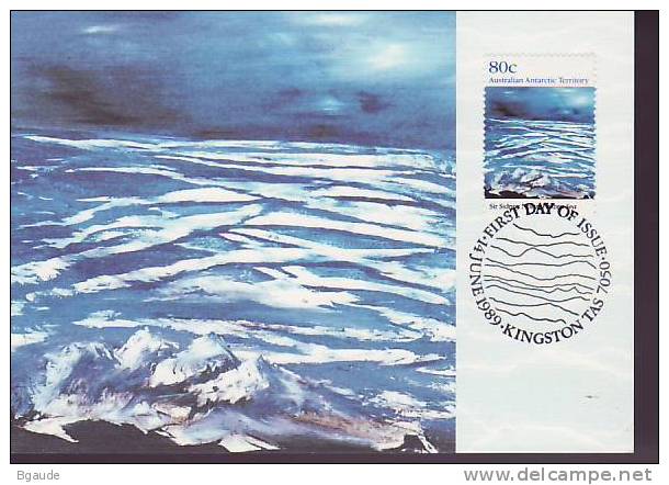 AUSTRALIE TERRITOIRE ANTARCTIQUE  Carte Maximum Num.yvert 87 PEINTURE  SIDNEY NOLAN - Cartes-Maximum (CM)