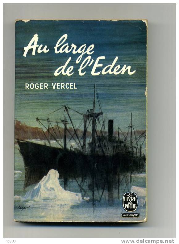 - "AU LARGE D´EDEN"  PAR R. VERCEL . LE LIVRE DE POCHE N°290  1964 - Adventure