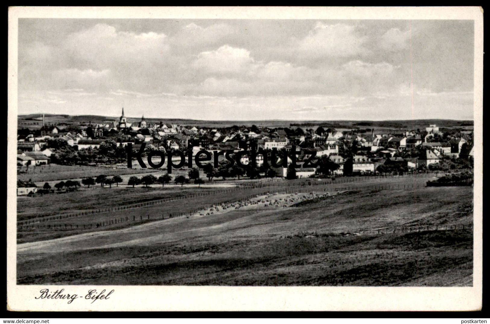 ALTE POSTKARTE BITBURG IN DER EIFEL PANORAMA GESAMTANSICHT TOTALANSICHT Cpa Postcard AK Ansichtskarte - Bitburg