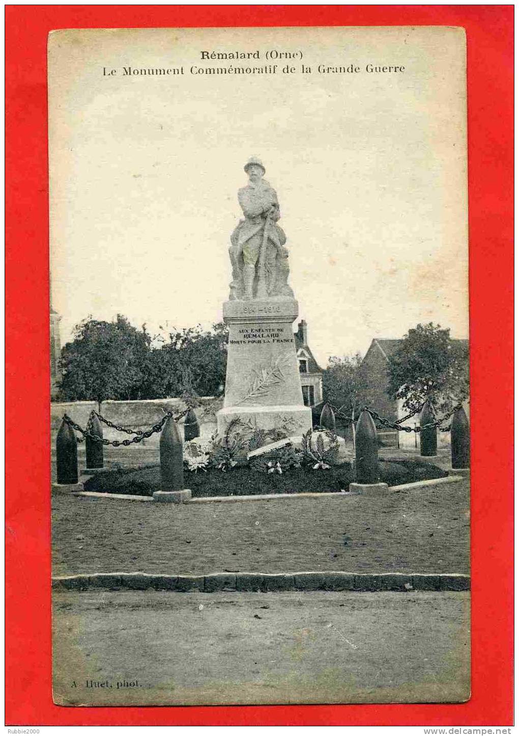 REMALARD 1920 MONUMENT AUX MORTS GUERRE 1914 1918 CARTE EN BON ETAT - Remalard