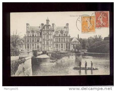 26162 Chateau De Beaumesnil édit.walter Animée Postée à Lieurey Belle Carte - Beaumesnil