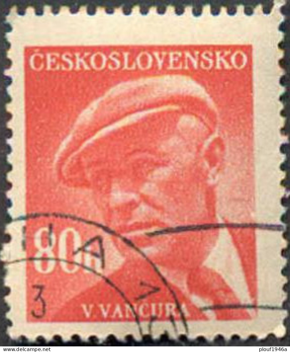 Pays : 464,1 (Tchécoslovaquie : République Démocratique)  Yvert Et Tellier N° :   493 (o) - Used Stamps