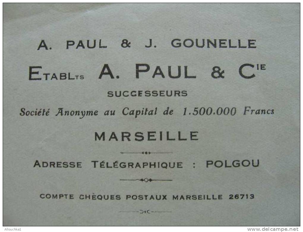 VIEUX PAPIER ARCHIVES FACTURE VIERGE : A.PAUL & CIE / CONFIRMATION DE VENTE ANNEES 30 - Imprenta & Papelería