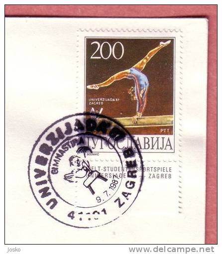 GYMNASTIQUE - World University Games 1987.( Yougoslavie Rare ) Gymnastics Gym Gymnastik Gimnasia Ginnastika Ginastika - Gymnastik