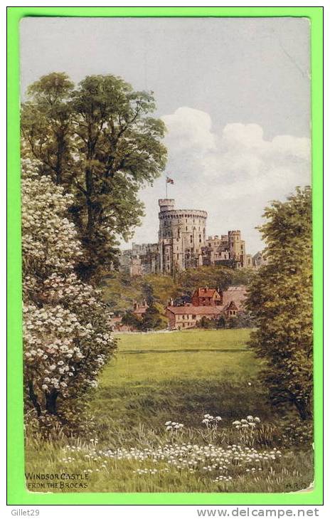 WINDSOR, UK  - WINDSOR CASTLE FROM THE BROCAS - J. SALMON SERIES - - Windsor Castle