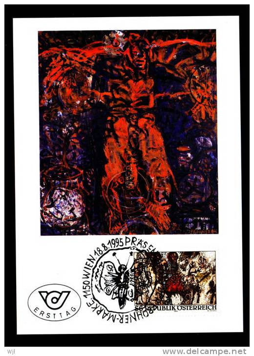 FDC - Autriche - 18-08-1998 - YT N° 1685 (A979) - Art, Tanleau, Peinture De Adolf Frohner "Europaisches Landschaftsbild" - Maximumkarten (MC)