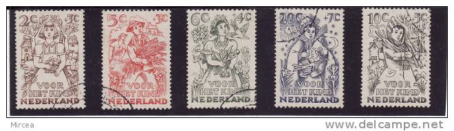 C1850 - Pays-Bas 1949 - Yv.no.530/4 Obliteres - Used Stamps