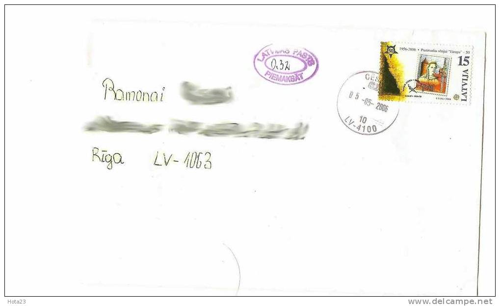 Latvia - Real Posted Letter Lokal + Tax Pergue - Understamped Letter - Lettonie