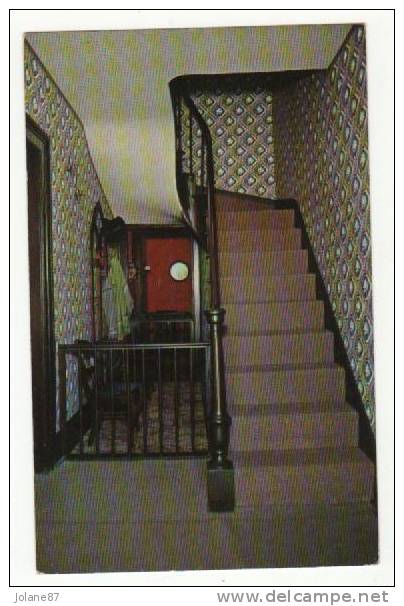 CPM   ILLINOIS    SPRINGFIELD      LINCOLN S HOME    ORIGINAL WALNUT STAIRWAY - Springfield – Illinois