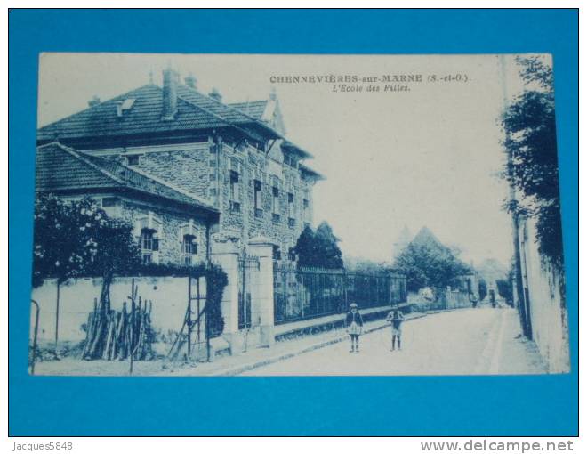 94) Chennevières Sur Marne - L'ecole Des Filles - Année 1932 - EDIT - Chennevieres Sur Marne