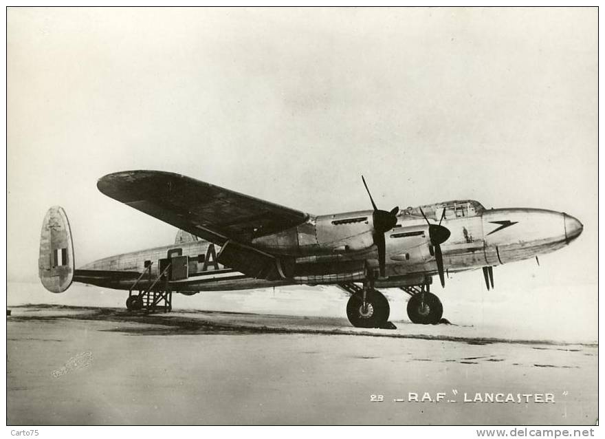 AVIATION - RAF Lancaster - 4 Moteurs Rolls-Royce - Guerre - Aviation Anglaise - 1939-1945: 2nd War