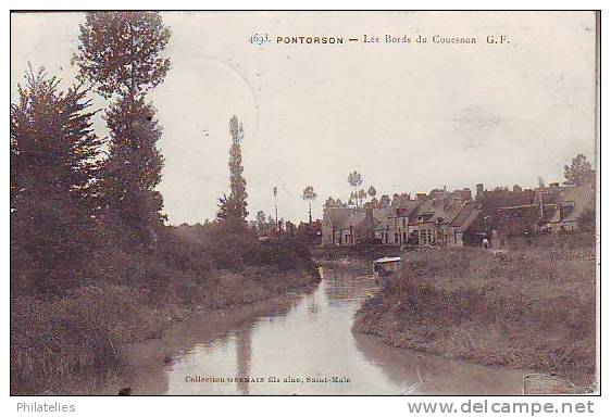 PONTORSON  BORDS DU COUESNON  1909 - Pontorson