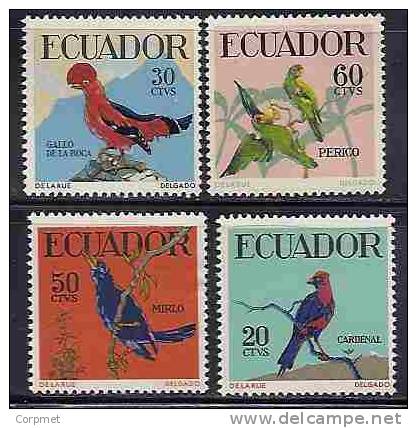 PARROTS + BIRDS - ECUADOR Yvert # 614/7 - MINT (LH) - Perroquets & Tropicaux