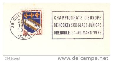 1975 France 38  Grenoble   Europe  Ice Hockey Sur Glace Hockey Su Ghiaccio - Hockey (sur Glace)