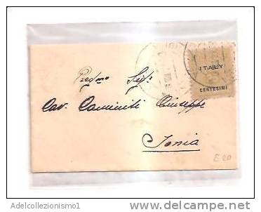 3467)lettera Con 25c Amm Lire Da Jonia A Città Il 25-3-1944 - Marcofilía