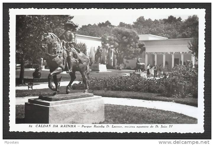 CALDAS DA RAINHA (Portugal) - Parque Rainha D. Leonor, Estatua Equestre De D. Joao IV - Leiria