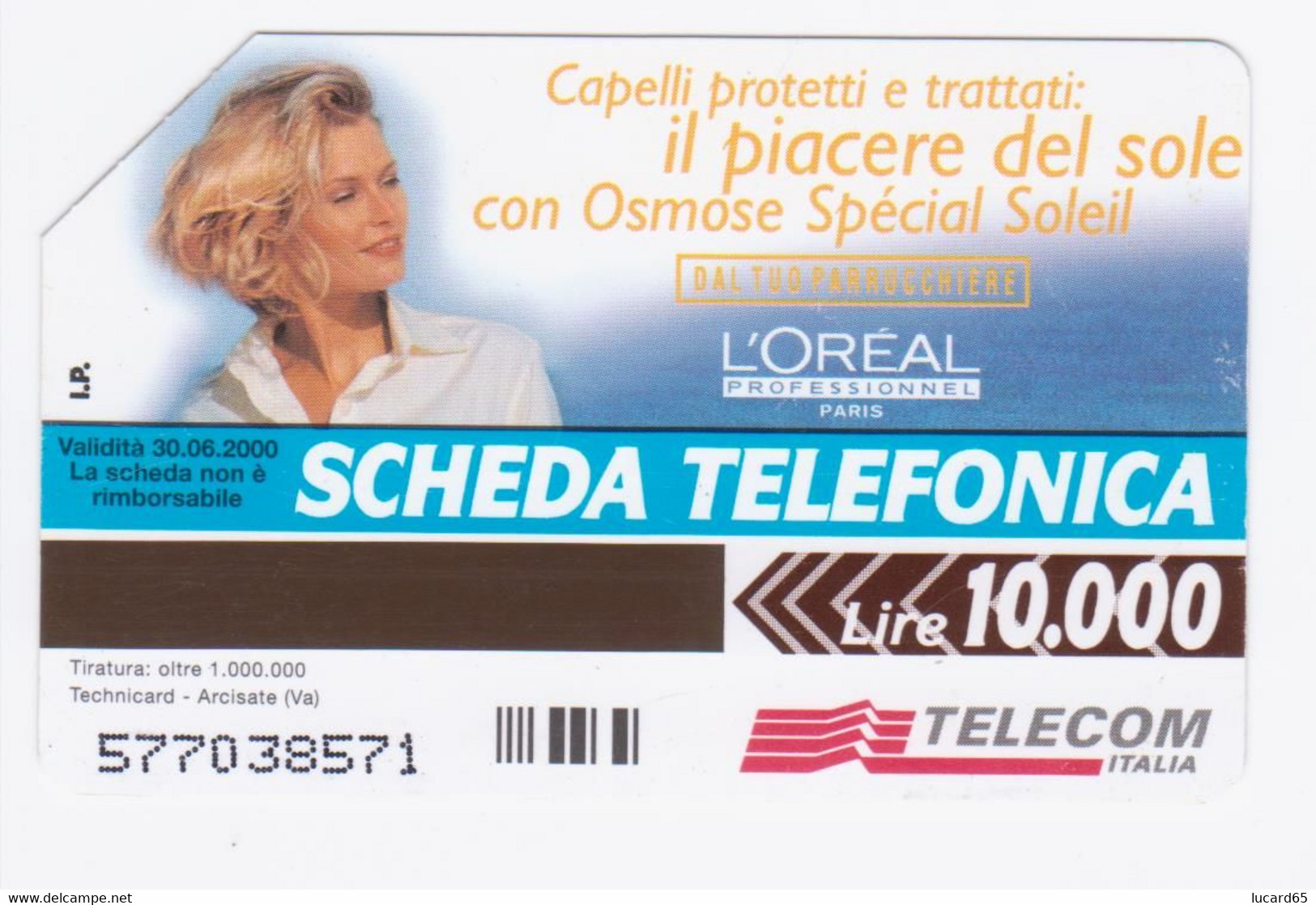 SCHEDE TELEFONICHE - PHONECARD - TELECARTE - SCHEDA TELEFONICA  L'OREAL - Publiques Figurées Ordinaires