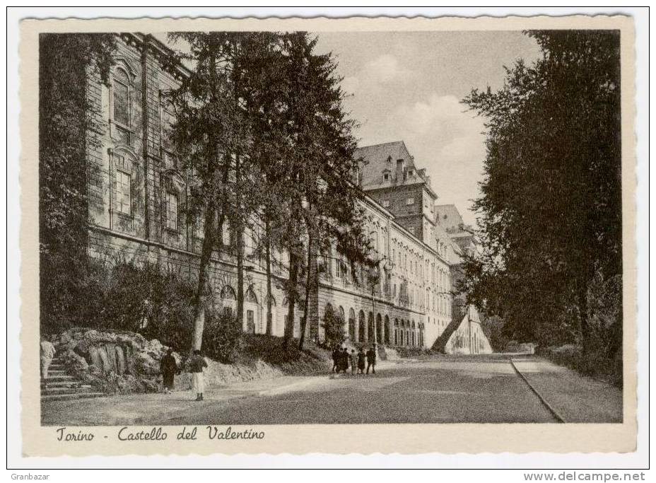 TORINO, " CASTELLO DEL VALENTINO ", B/N, ANIMATA - Castello Del Valentino