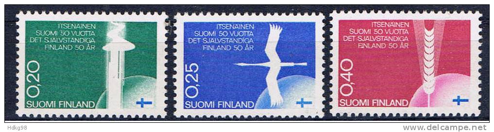 FIN Finnland 1967 Mi 633-35** - Unused Stamps