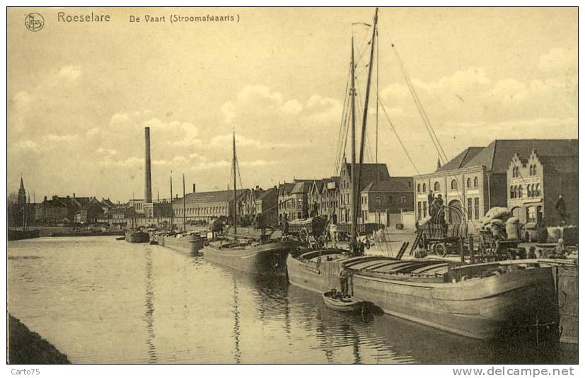 BELGIQUE - ROESELARE - De Vaart - Péniches - Roeselare