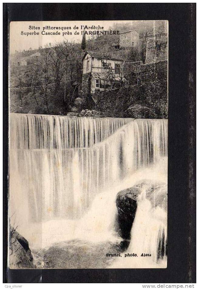 07 LARGENTIERE (environs) Cascade, Ed Brunel, Sites Pittoresques De L'Ardèche, 192? N°2 - Largentiere