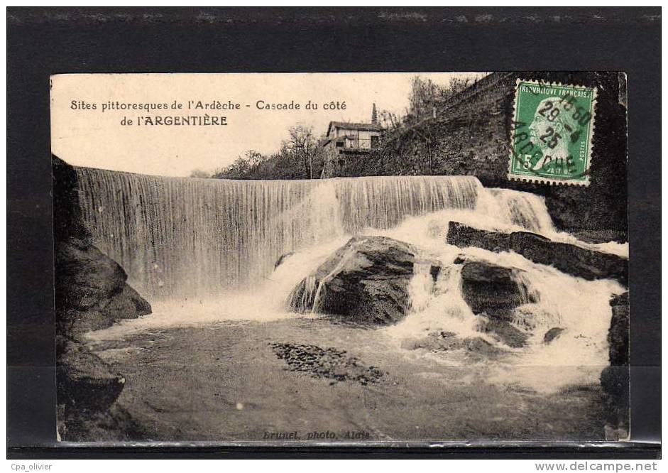 07 LARGENTIERE (environs) Cascade, Ed Brunel, Sites Pittoresques De L'Ardèche, 1925 - Largentiere