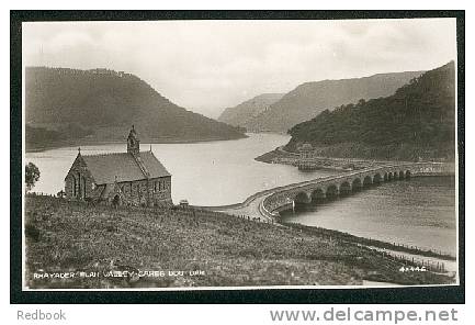 Real Photo Postcard Rhayader Elan Valley Gareg Ddu Dam Radnor Wales - Ref A48 - Radnorshire