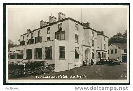 Real Photo Postcard The Salutation Hotel & Cars Ambleside Lake District Cumbria - Ref A49 - Ambleside