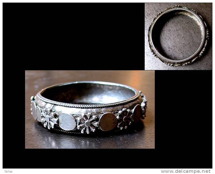 Ancien Bracelet Maure Argent De Fort Titrage /Old Silver Maure Bracelet - Armbanden