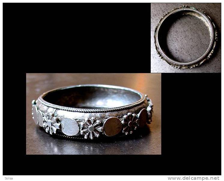 Ancien Bracelet Maure Argent De Fort Titrage /Old Silver Maure Bracelet - Bracelets