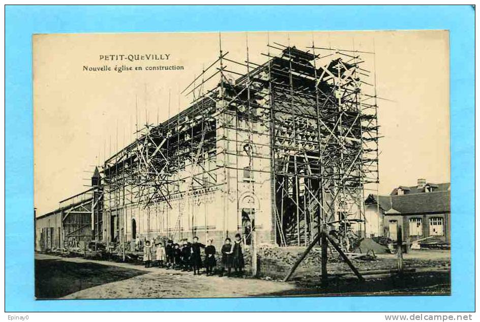 B - 76 - LE PETIT QUEVILLY - Nouvelle église En Construction - échafaudage - Le Petit-Quevilly