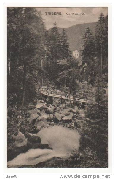 CPA   ALLEMAGNE    BADE WURTEMBERG    TRIBERG   AM WASSERFALL      CASCADE - Triberg