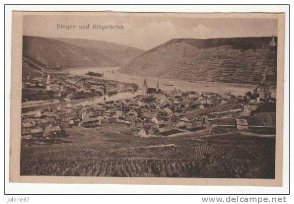 CPA    BINGEN UND BINGERBRÜCK    VUE AERIENNE - Bingen