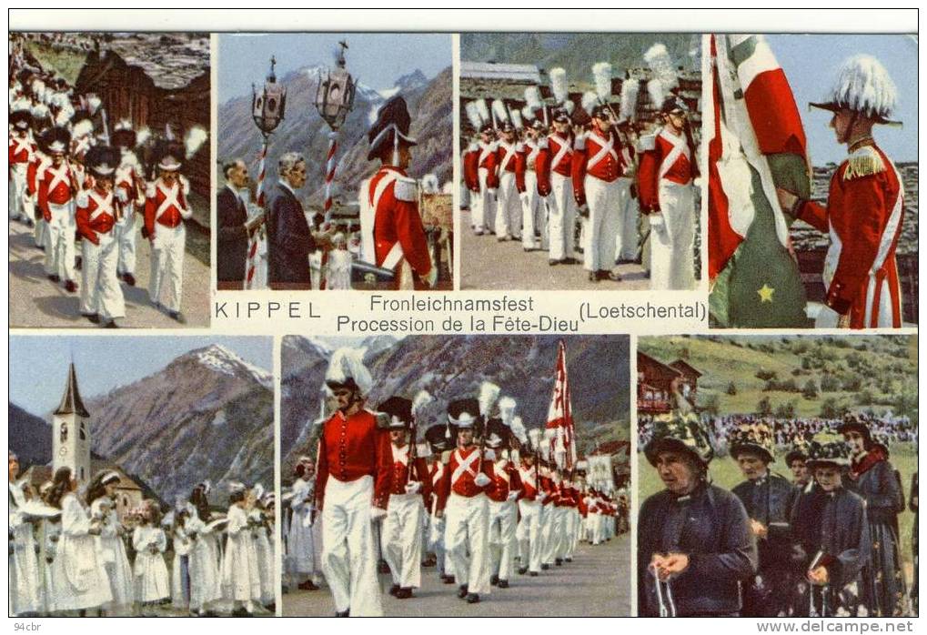 CPSMPF (SUISSE)  LOTSCHENTAL Procession In Kippel - Kippel