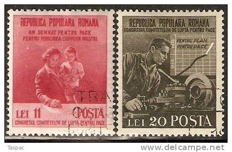 Romania 1950 Mi# 1236-1237 Used - Used Stamps