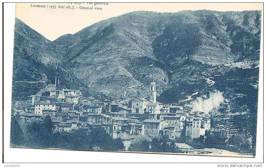 LUCERAM . VUE GENERALE .(alt 665m) . N° 107 - Lucéram