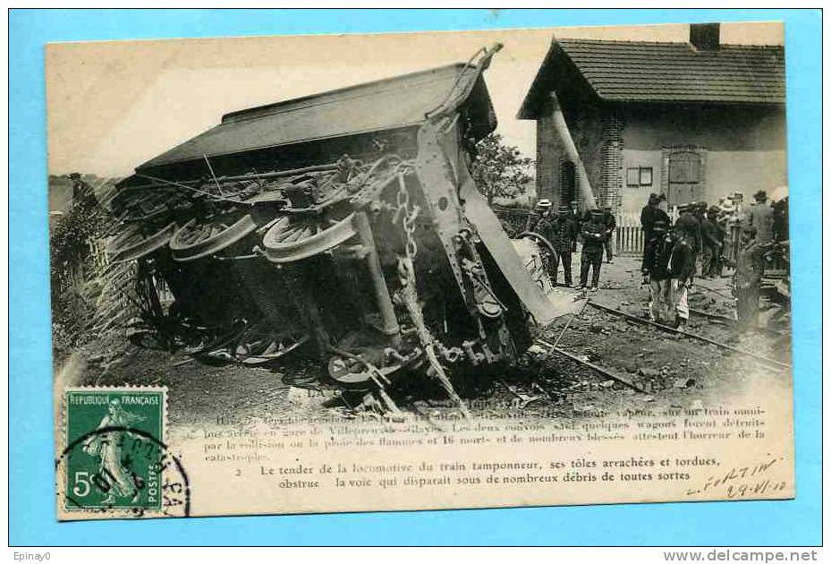 B - 78 - VILLEPREUX Les CLAYES - Catastrophe Ferroviaire Du 18 Juin 1910 - Locomotive - Les Clayes Sous Bois