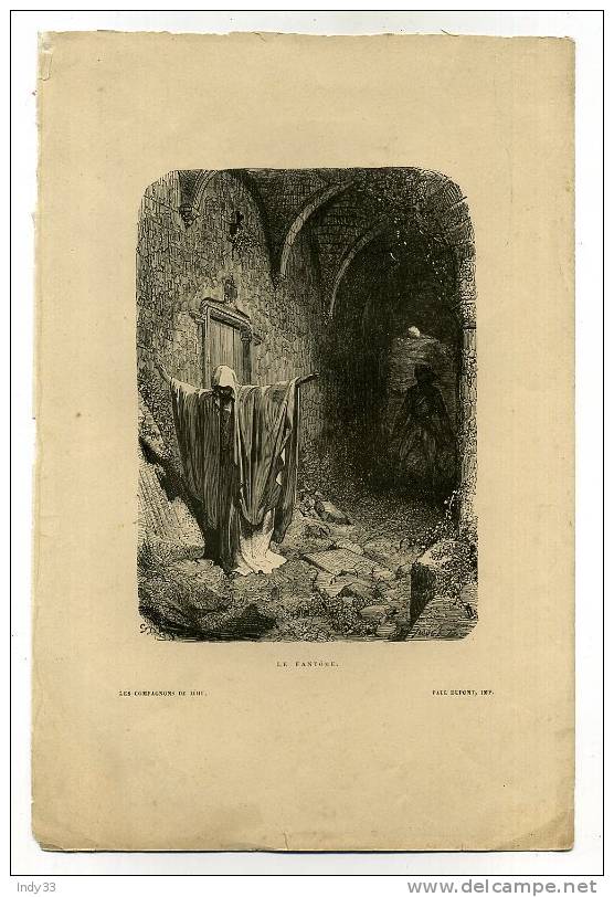 - LE FANTÔME . GRAVURE SUR BOIS DU XIXe S. - Religión & Esoterismo