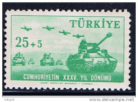 TR+ Türkei 1958 Mi 1612-14** - Unused Stamps