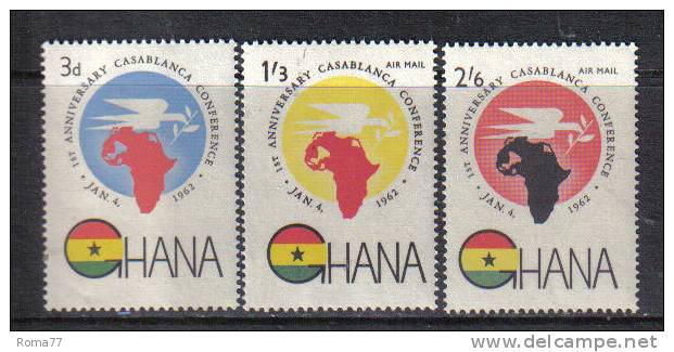 33 - GHANA 1963 , Conferenza Di Casablanca Serie N. 103+p.a.  *** - Ghana (1957-...)