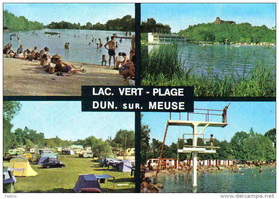 Carte Postale 55.  Dun-sur-Meuse  Lac-Vert-Plage Plongeoir  Trés  Beau Plan - Dun Sur Meuse