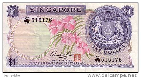 SINGAPOUR   1 Dollars  Non Daté   Pick 1d    ***** QUALITE  XF ***** - Singapore