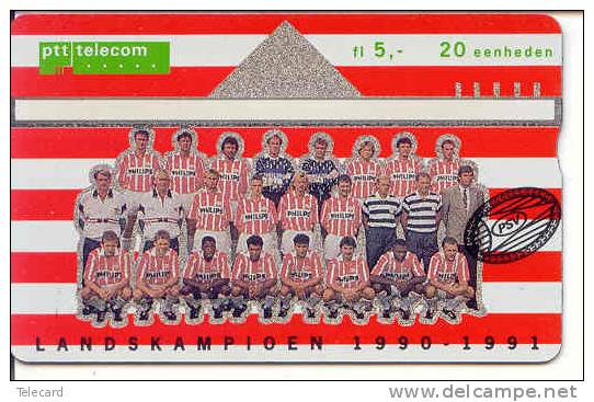 Telecarte LANDIS&GYR EQUIPE FOOTBALL PSV EINDHOVEN  NETHERLANDS (R-010) Inutilisé Nederland Pays-Bas Prive Private RARE - Privé