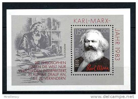 KARL MARX /   / TIMBRES ALLEMAGNE  PHILOSOPHE - Karl Marx