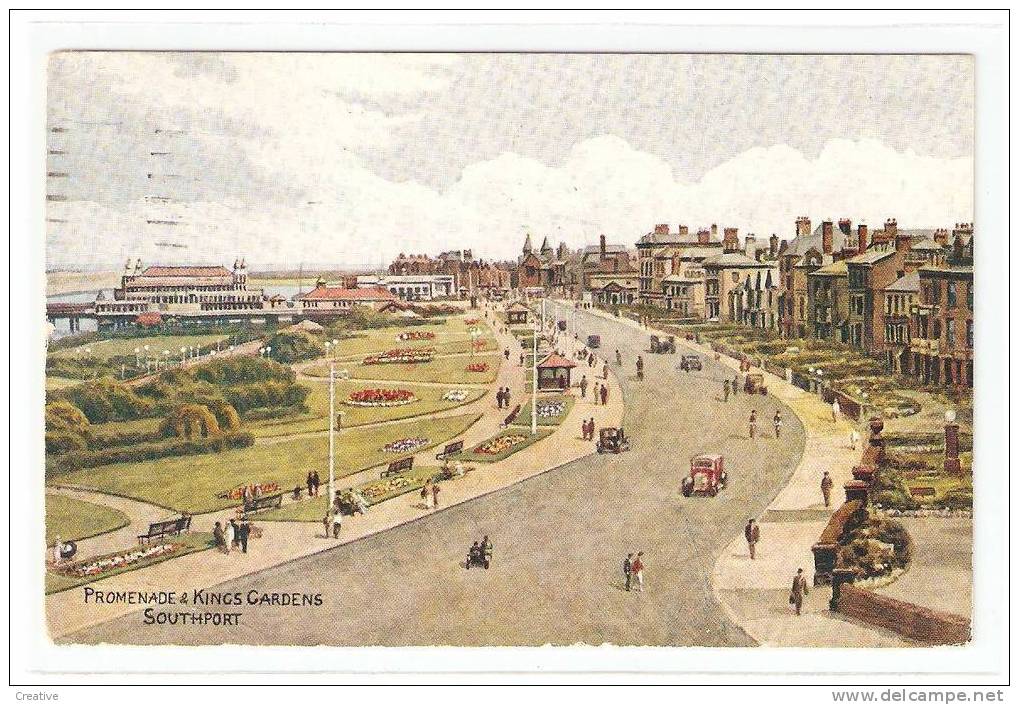 Promenade & Kings Gardens SOUTHPORT   Preston 1950 - Southport