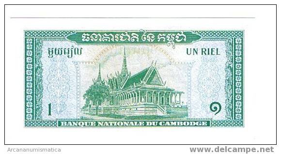 CAMBODIA,1 RIEL 1956-75 K4 SC   DL-4170 - Cambodge