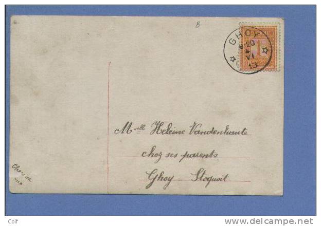 108 Op Kaart Met Sterstempel (Relais) * GHOY * - 1912 Pellens